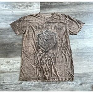 Affliction Shirt Skull Tee Live Fast Lost Souls Skull AOP T-Shirt mallgoth cyber